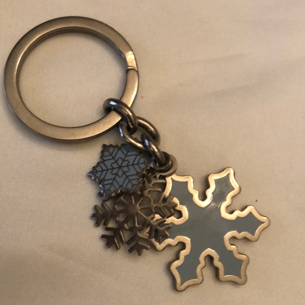 Coach Snowflake Keychain